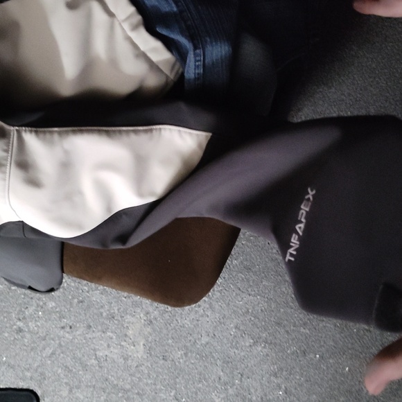 North Face jacket grey and white ZIP UP XL CLEAN MINT CONDITION LOGO FR&R - Picture 4 of 8